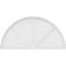 Ekena Millwork Half Round 3 Spoke Architectural Grade PVC Pediment, 72"W x 36"H x 2"P PEDPS072X360HRO03 - alternate 6